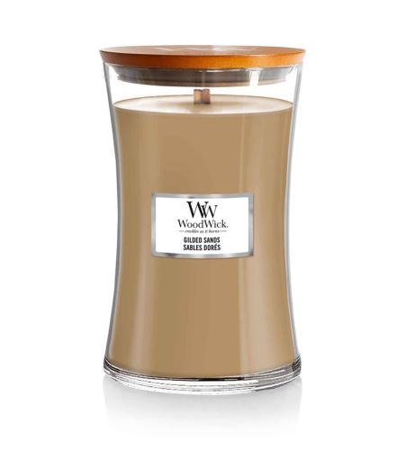 Woodwick Gilded Sands vonná sviečka s dreveným knôtom 609,5 g