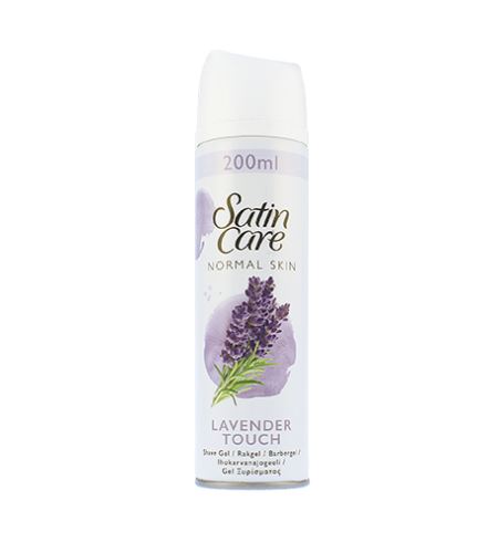 Gillette Satin Care Lavender Touch gél na holenie pre normálnu pokožku 200 ml