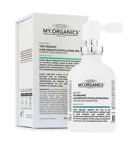 MY.ORGANICS Organic Hair Growth Stimulating Spray sprej stimulujúci rast vlasov 50 ml