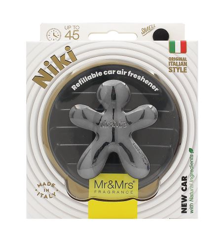 Mr&Mrs Fragrance Niki BIG Titanium Chrome New Car Vône do auta