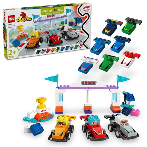 LEGO® DUPLO® 10445 Pretekárske autá a šoféri tímu F1®