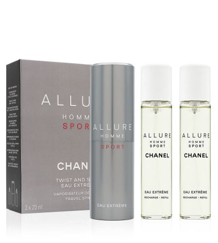 Chanel Allure Homme Sport Eau Extreme EDT 3x20 ml pre mužov plniteľný flakón