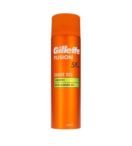 Gillette Fusion Gél na holenie na citlivú pokožku pre mužov 200 ml