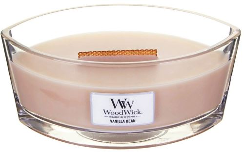 WoodWick Vanilla Bean vonná sviečka s dreveným knôtom 453,6 g