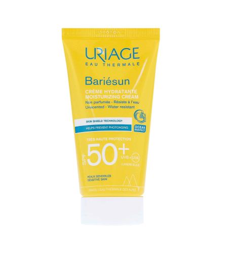 Uriage Bariésun Moisturizing Cream Skin Shield Technology opaľovací krém SPF 50 50 ml