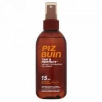 Piz Buin Tan & Protect Tan Accelerating Oil Spray SPF15 sprej na opaľovanie 150 ml Pre ženy