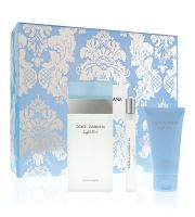 Dolce & Gabbana Light Blue darčeková sada pre ženy toaletná voda 100 ml + telový krém 50 ml + toaletná voda 10 ml Dolce & Gabbana Light Blue darčeková sada pre ženy toaletná voda 100 ml + telový krém 50 ml + toaletná voda 10 ml