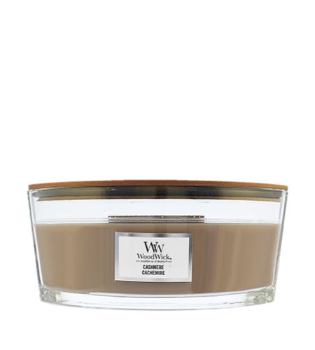 WoodWick Cashmere vonná sviečka s dreveným knôtom 453,6 g