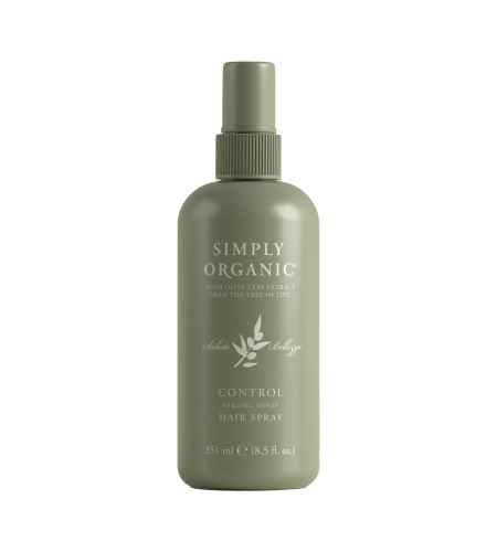 Simply Organic Control Strong Hold Hair Spray prírodný lak na vlasy so silnou fixáciou 251 ml