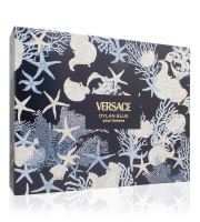 Versace Dylan Blue Pour Homme darčeková sada pre mužov toaletná voda 50 ml + sprchový gél 50 ml + balzam po holení 50 ml (1)