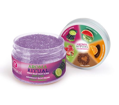 Dermacol Aroma Ritual Body Scrub Grape&Lime telový peeling 200 g Pre ženy
