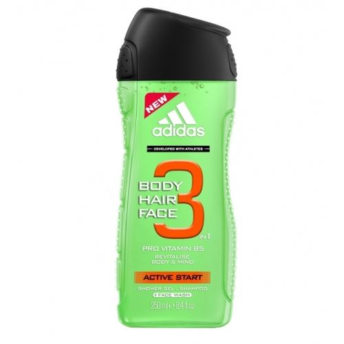 Adidas Active Start 3in1 sprchový gél pre mužov 400 ml