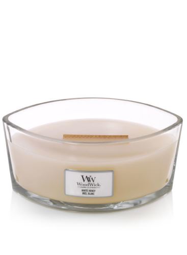 Woodwick White Honey vonná sviečka 453g