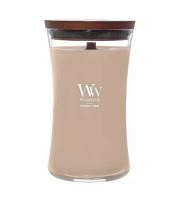 WoodWick Patchouli Créme vonná sviečka s dreveným knôtom 609,5 g