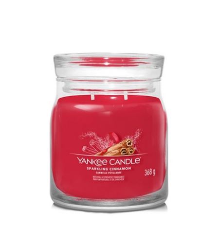 Yankee Candle Sparkling Cinnamon Signature stredná sviečka 368 g