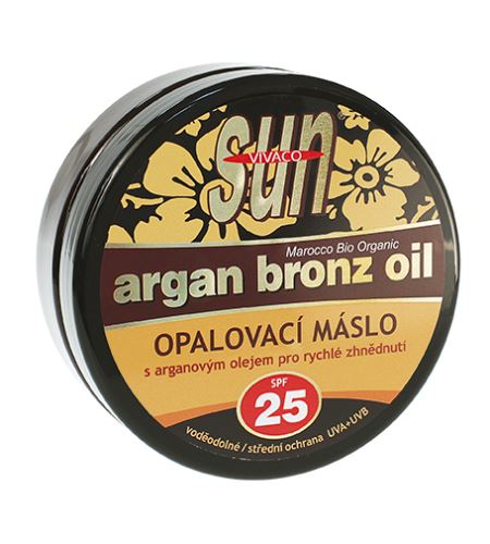 Vivaco SUN Argan Bronz Oil opaľovacie maslo s bio arganovým olejom SPF25 200 ml