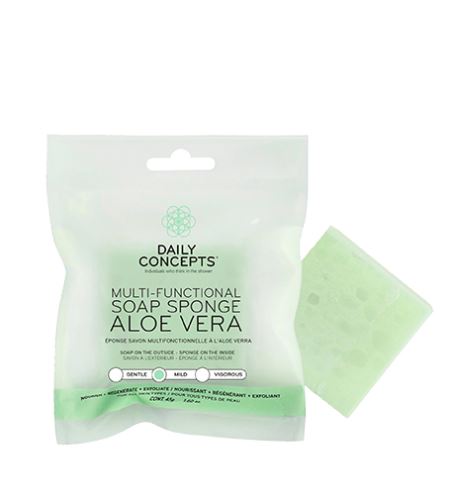 Daily Concepts Aloe Vera Multi-Functional Soap Sponge multifunkčná mydlová huba 45 g
