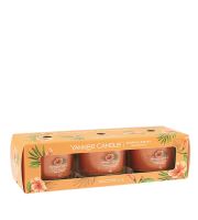 Yankee Candle Tropical Breeze votivní svíčka ve skle 3 x 37 g