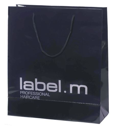 label.m Papierová taška čierna, veľká