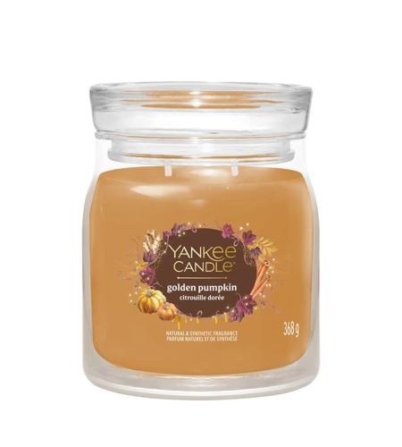 Yankee Candle Pumpkin Cinnamon Swirl podpisová sviečka medium 368 g