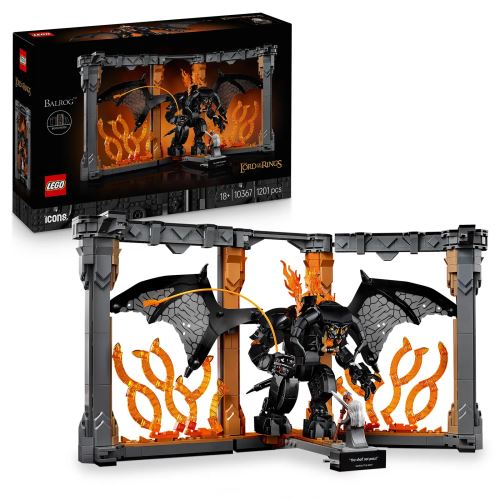 LEGO® Icons 10367 Knižná zarážka: Pán prsteňov – Balrog™