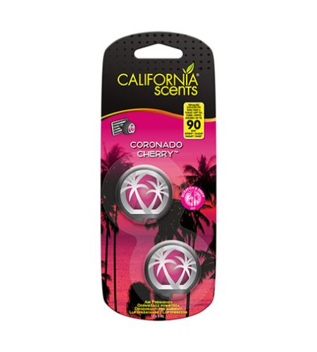 California Scents Mini Diffuser Coronado Cherry vôňa do auta 2 x 3 ml