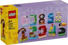 LEGO® 40807 Čísla na narodeniny, Dekorácia so zvieratkami