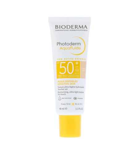 Bioderma Photoderm Aquafluide ochranný tónovaný fluid na tvár SPF 50+ Light 40 ml