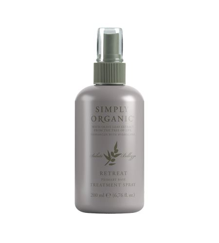 Simply Organic Retreat Primary Base Treatment Spray regeneračný ošetrujúci sprej na prípravu vlasov na rekonštrukčnú starostlivosť 200 ml