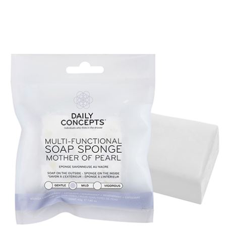 Daily Concepts Mother Of Pearl Multi-Functional Soap Sponge multifunkčná mydlová huba 45 g
