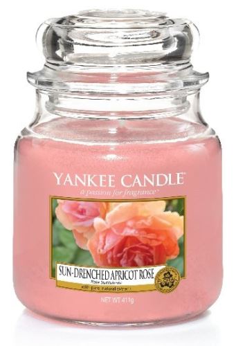 Yankee Candle Sun-Drenched Apricot Rose vonná sviečka 411 g