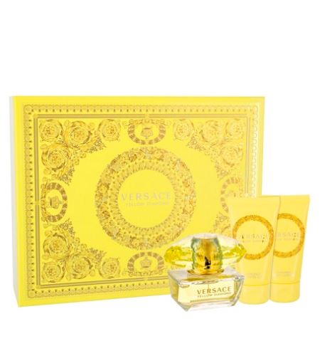 Versace Yellow Diamond darčeková sada pre ženy toaletná voda 50 ml + telové mlieko 50 ml + sprchový gél 50 ml