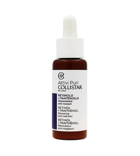 Collistar Attivi Puri Retinol + Panthenol sérum proti vráskam s retinolom a panthenolom 30 ml