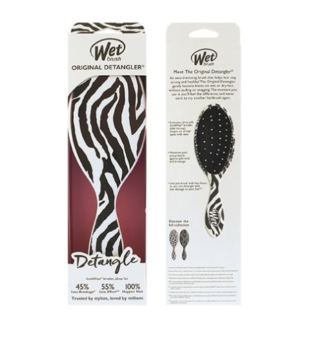 Wet Brush Original Detangler Safari kefa na vlasy Pink Leopard