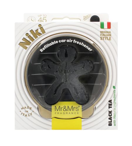 Mr&Mrs Fragrance Niki BIG Black Leather Black Tea Vône do auta