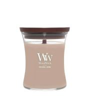 WoodWick Patchouli Créme vonná sviečka s dreveným knôtom 275 g