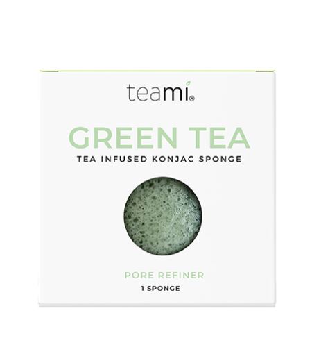 Teami Green Tea Tea Infused Konjac Sponge umývacia hubka na tvár