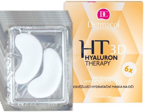 Dermacol Hyaluron Therapy 3D osviežujúca hydratačná maska na oči 36 g