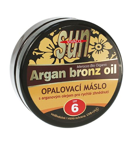 Vivaco SUN Argan Bronz Oil opaľovacie maslo s bio arganovým olejom SPF6 200 ml