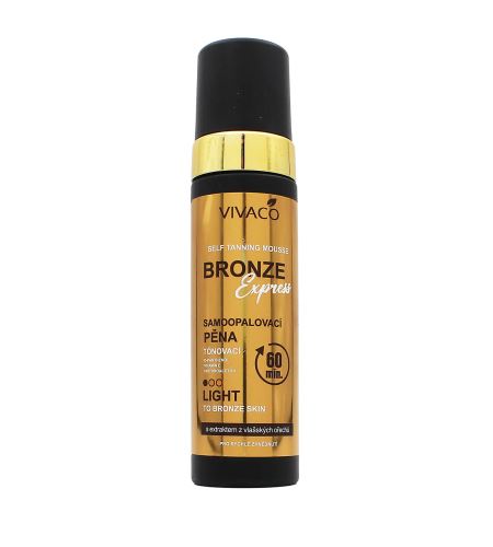 Vivaco Bronze Express Light Samopaľovacia pena 200 ml