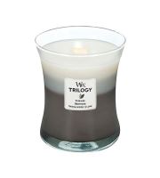 WoodWick Warm Woods vonná sviečka s dreveným knôtom 275 g
