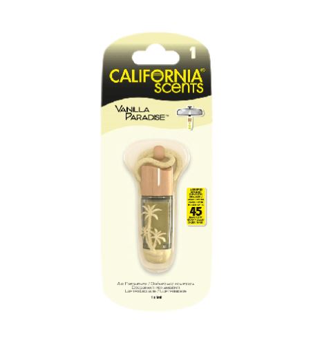 California Scents Hanging Vial Vanilla Paradise vôňa do auta 5 ml