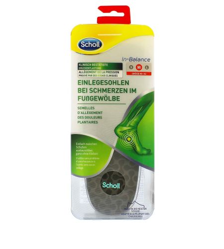 Scholl In-Balance Arch Pain Relief Insole Medium vložky do topánok 1 ks